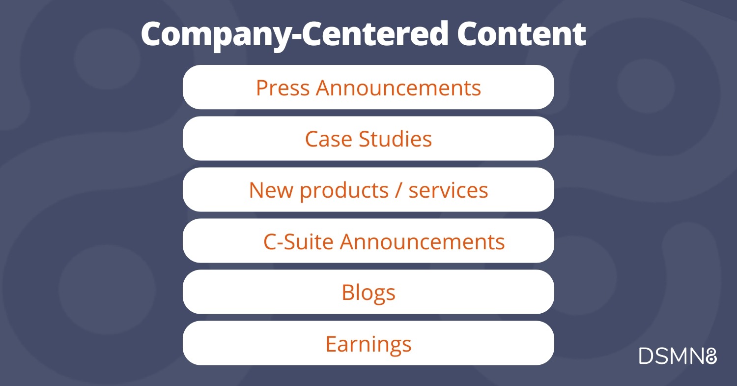 company-centered content