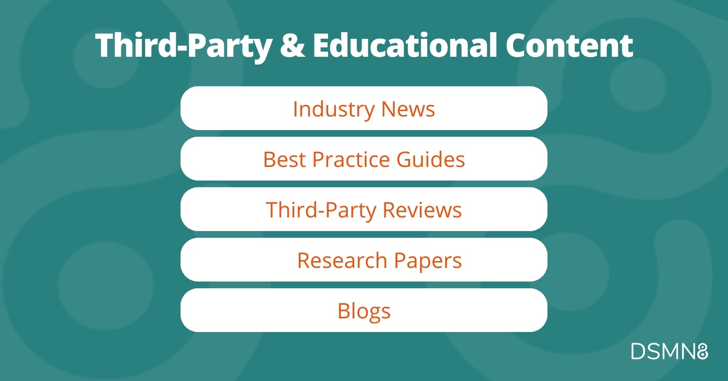 third-party and educational content