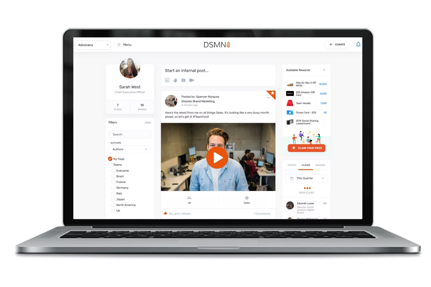 Why Is Employee Advocacy Important? 5 DSMN8 Employee Advocacy Software Feed