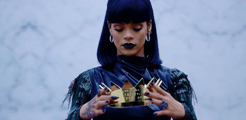 Rihanna crowned gif