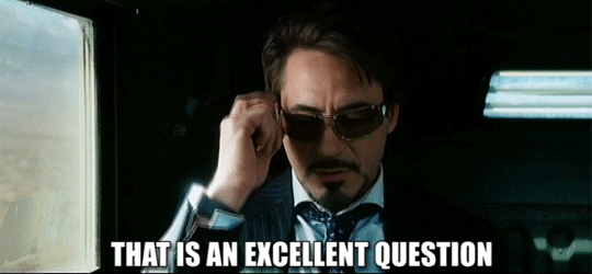 Iron Man Great Question gif