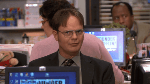 Dwight The Office Sh gif