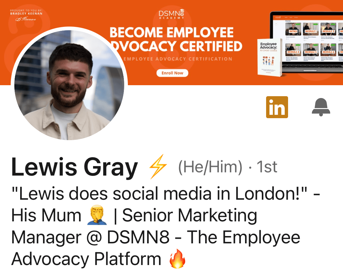 LinkedIn Headline Example