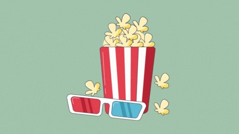 popcorn 3d glasses gif
