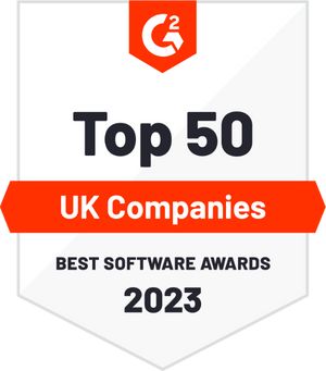 G2 Top 50 UK Companies Best Software Awards