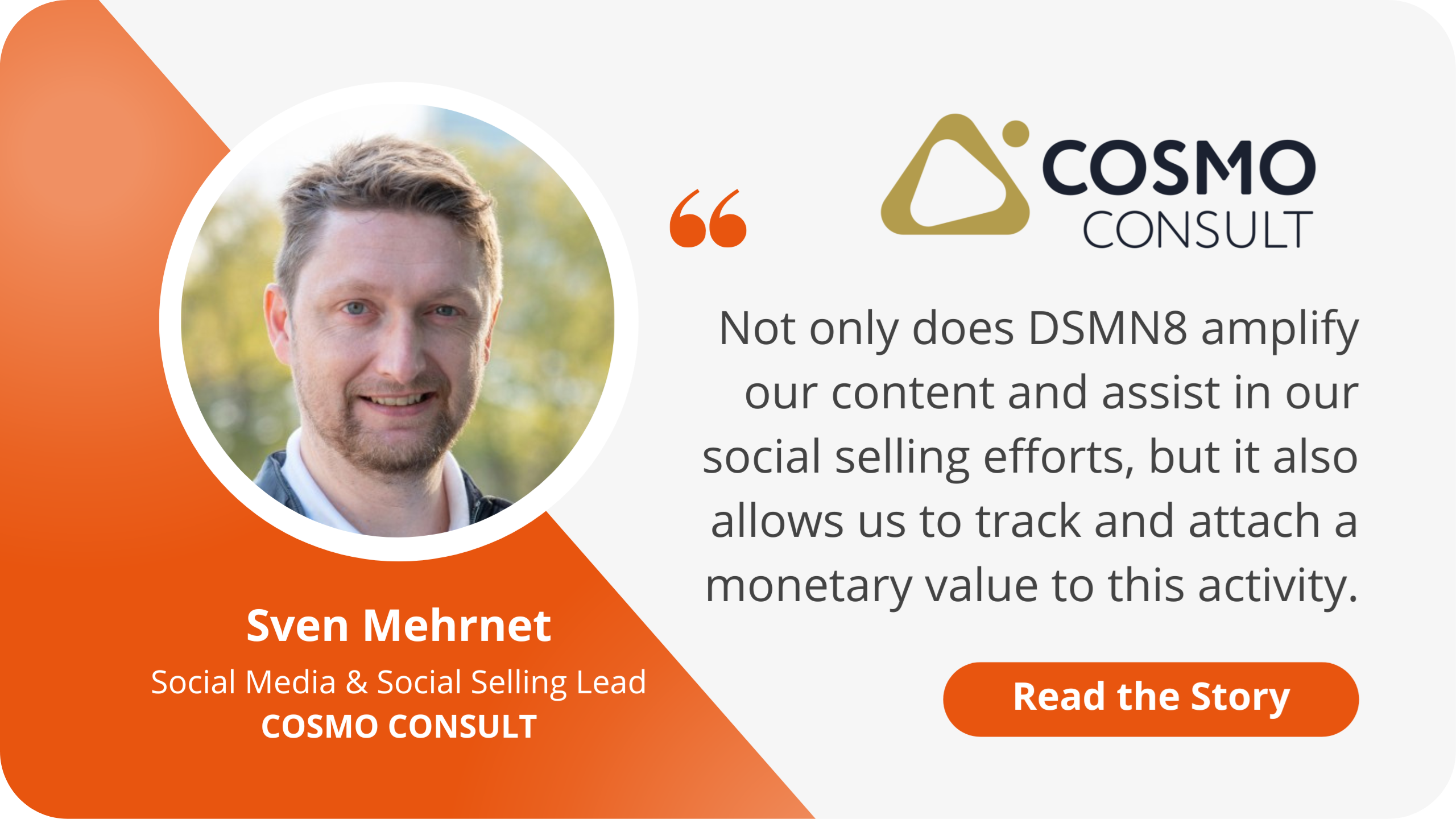Sven Mehnert - DSMN8 x COSMO CONSULT Case Study DSMN8 COSMO CONSULT Case Study