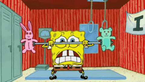 spongebob training gif