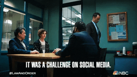 it was a challenge on social media gif