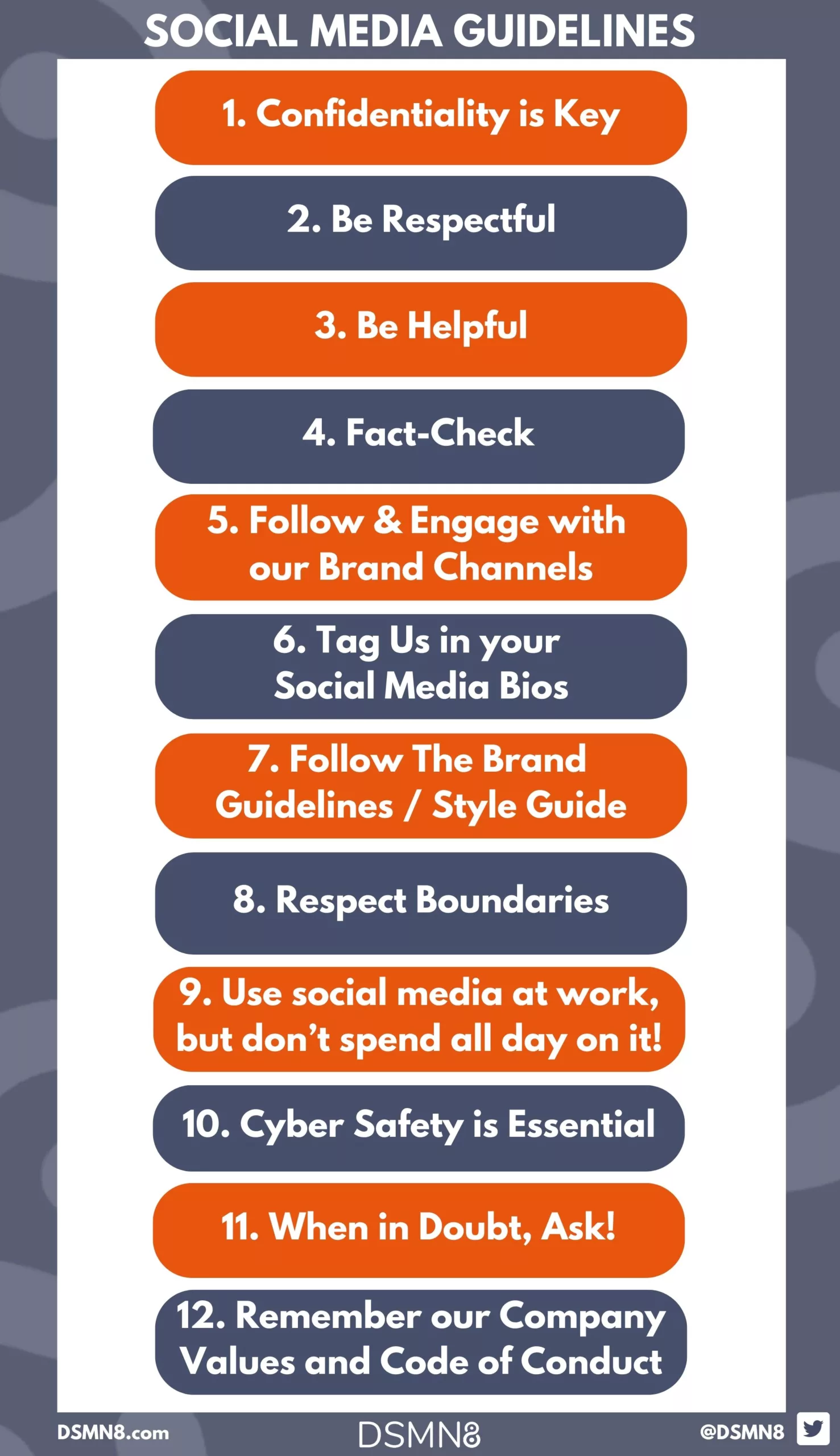 12 Essential Social Media Guidelines for Employees