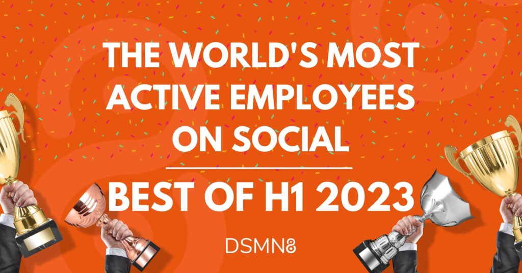 The World's Most Active Employees on Social Best of H1 2023