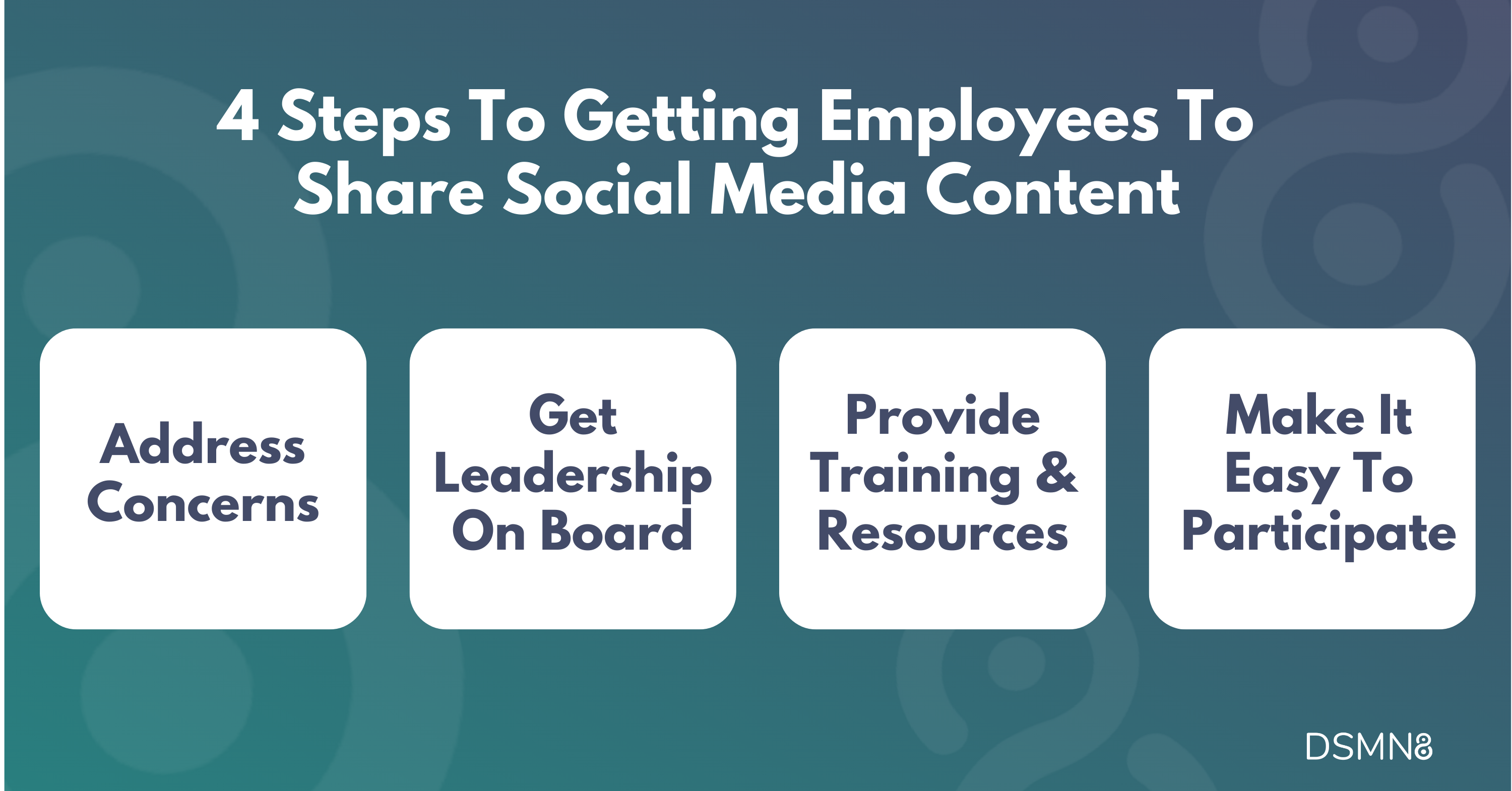 4 steps to getting employees to share social media content