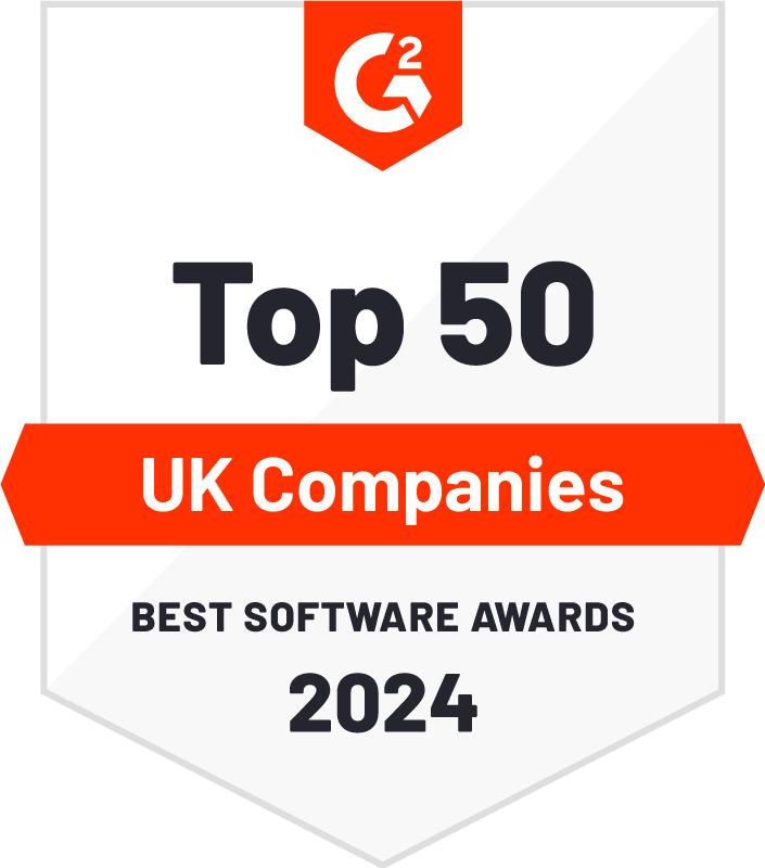 G2 Top 50 UK Companies Best Software Awards 2024