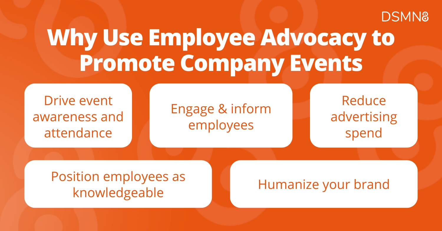 why use employee advocacy to promote company events