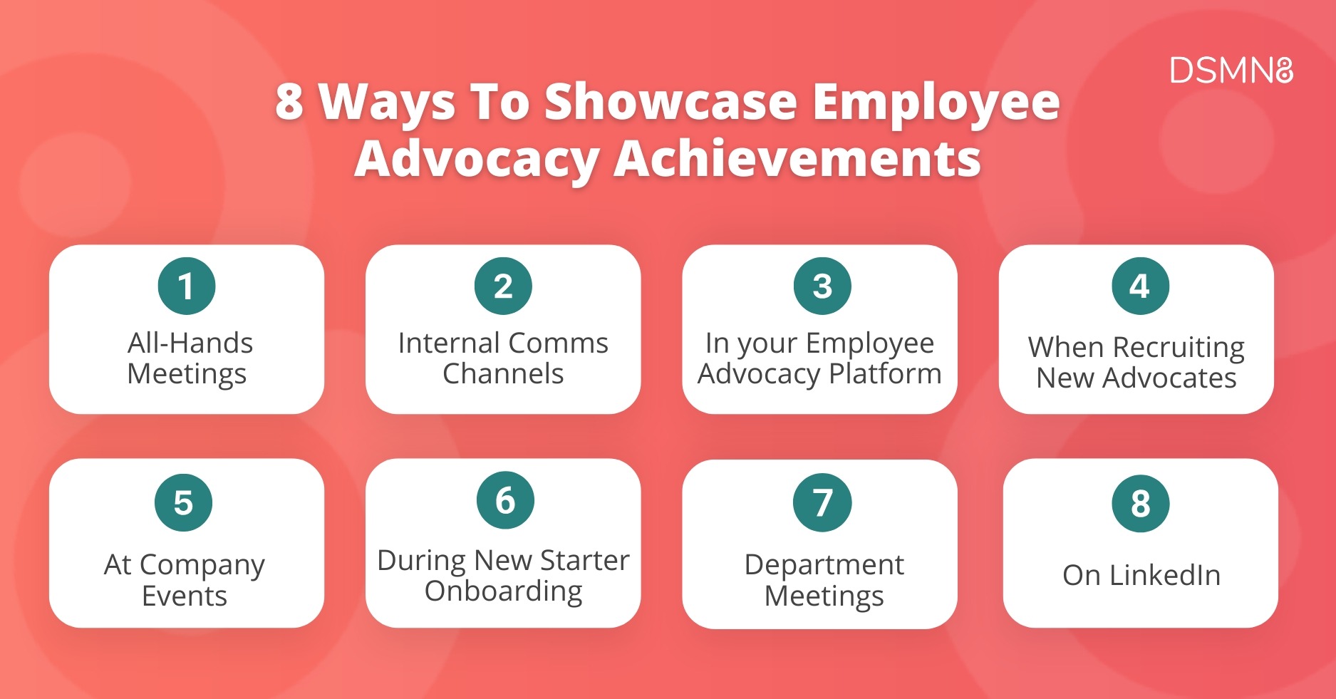 Showcasing Employee Advocacy Results Internally: How & Why 4 8 ways to showcase employee advocacy achievements