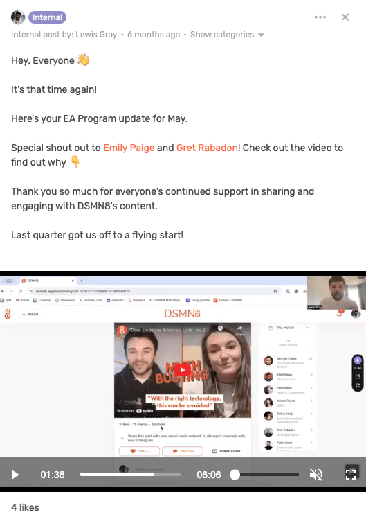 Showcasing Employee Advocacy Results Internally: How & Why 5 Employee Advocacy Program Showcasing Impact Internally