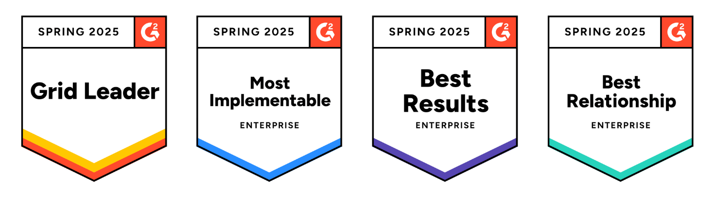LinkedIn Employee Advocacy 3 G2 Spring 2025 Badges Horizontal