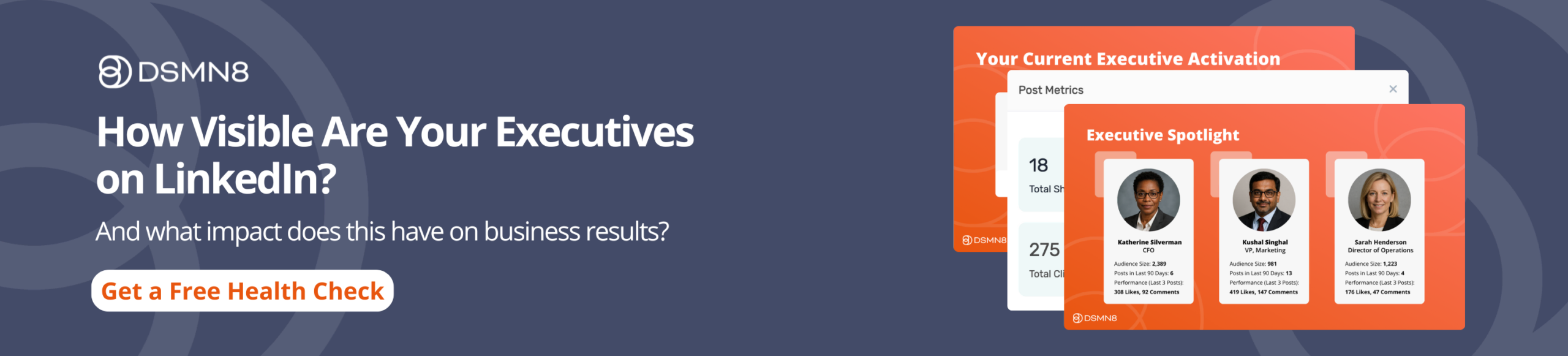 how visible are your executives on linkedin