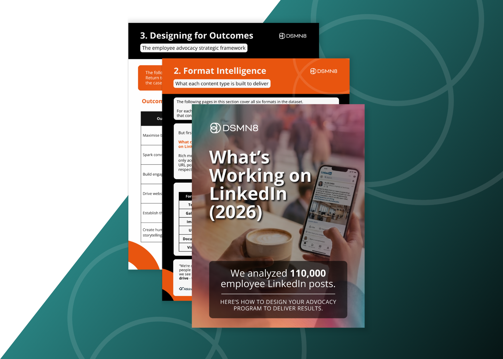 what's working on linkedin report landing page header