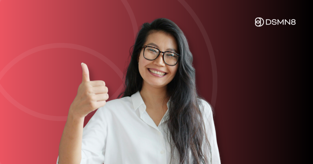 employee advocacy program manager thumbs up